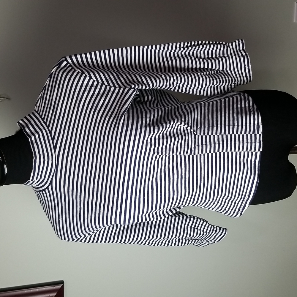 🎁 Madewell striped peplum style sweater blouse